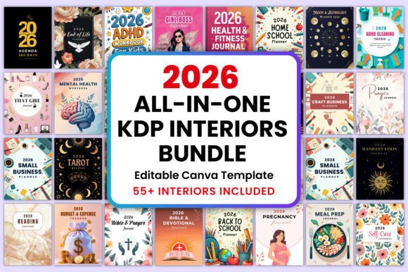Download 2026 All-in-One KDP Interiors Bundle - Premium Resources