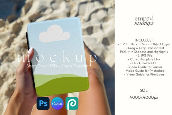 Download Kindle Case Mockup - Case mockup Collection