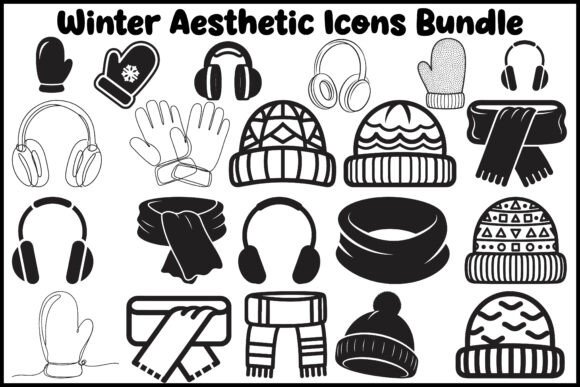 Download Winter Aesthetic Icons Bundle - Aesthetic icons Collection