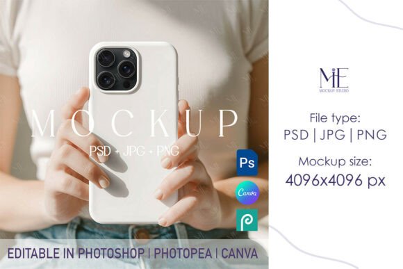 Download Phone Case Mockup PSD PNG IPhone 16 - Case mockup Collection