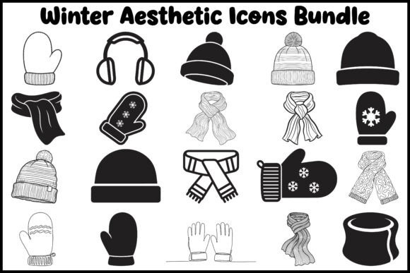 Download Winter Aesthetic Icons Bundle - Aesthetic icons Collection