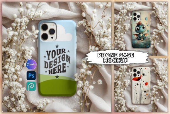 Download IPhone Case Mockup Canva Phone Template - Case mockup Collection