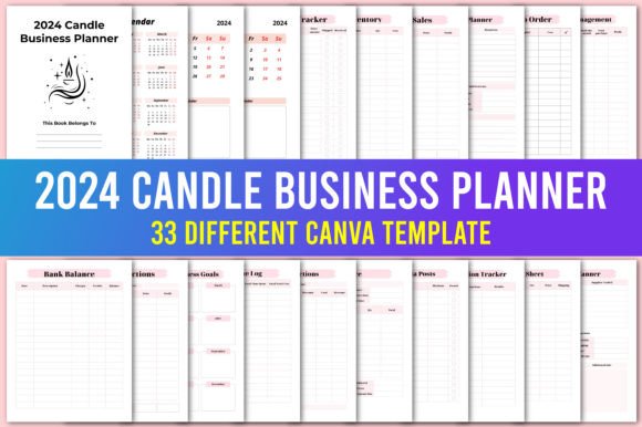 Download 2024 Candle Business Planner Canva - Premium Bundle