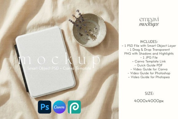 Download Kindle Case Mockup - Case mockup Collection