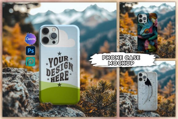 Download Phone Case Mockup Canva Phone Template - Case mockup Collection