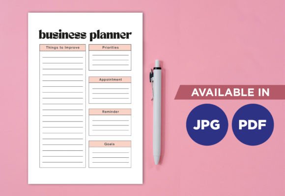 Download Business Planner Print Templates - Premium Resources